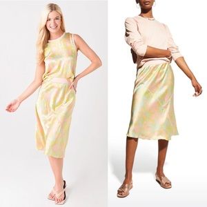 ATM ANTHONY THOMAS MELILLO
Palm Print Silk Charmeuse Slip Skirt - Abstra